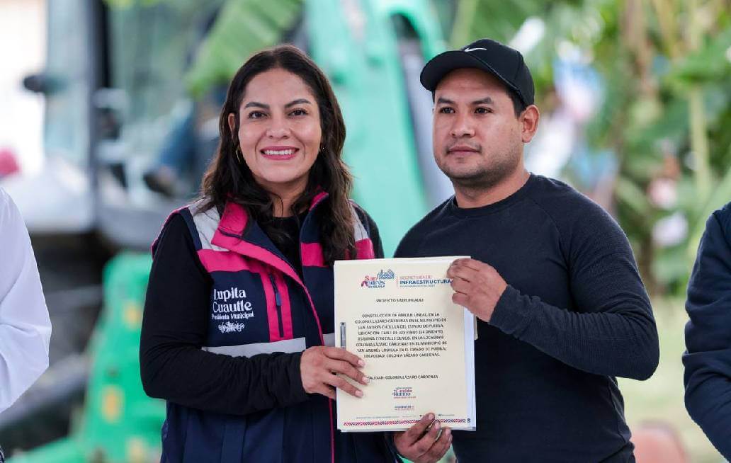 Inicia presidenta municipal de San Andrés Cholula construcción de Parque Lineal en la colonia Lázaro Cárdenas Inicia presidenta municipal de San Andrés Cholula construcción