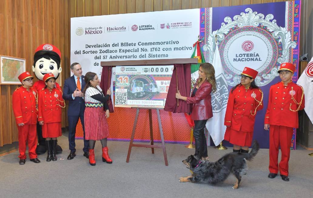 Lotería Nacional celebra aniversario 57 del Metro de CDMX