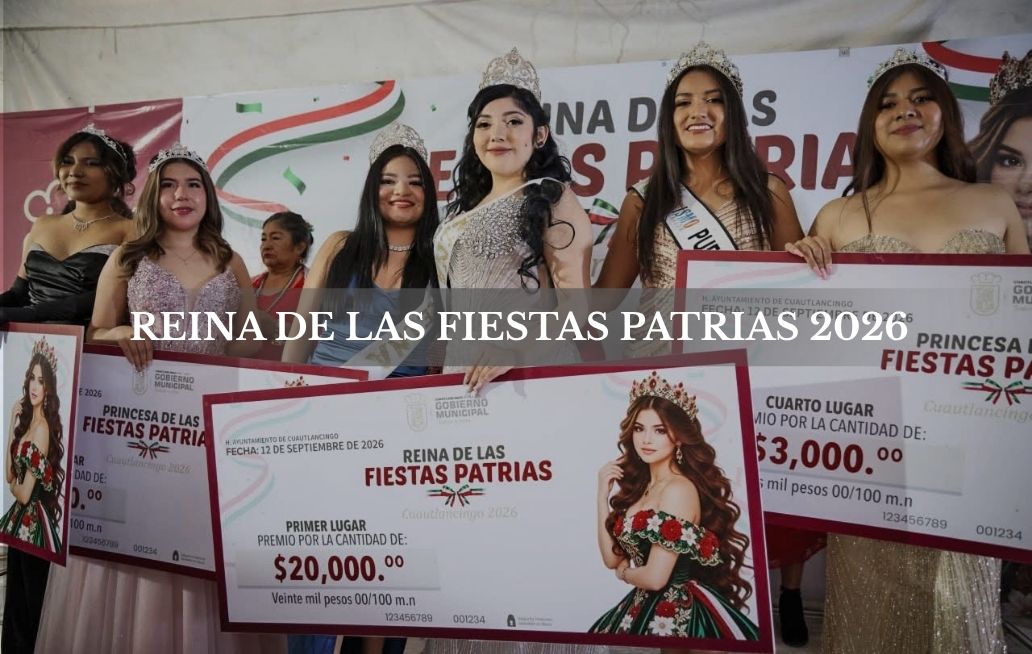 Coronan a Reina de las Fiestas Patrias 2026 de Cuautlancingo Reina de las Fiestas Patrias 2026