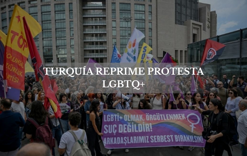 Turquía detiene a más de 150 personas durante protesta contra redadas LGBTQ+ Turquía reprime protesta LGBTQ+