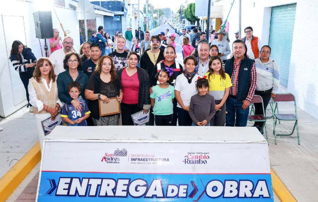 Cumple presidenta municipal de San Andrés Cholula con una obra