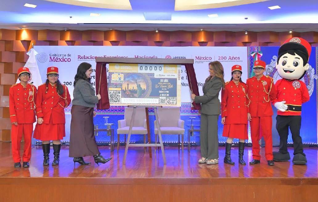 Dedican billete de Lotería al Bicentenario del Consulado de México en Nueva York Dedican billete de Lotería al Bicentenario del Consulado