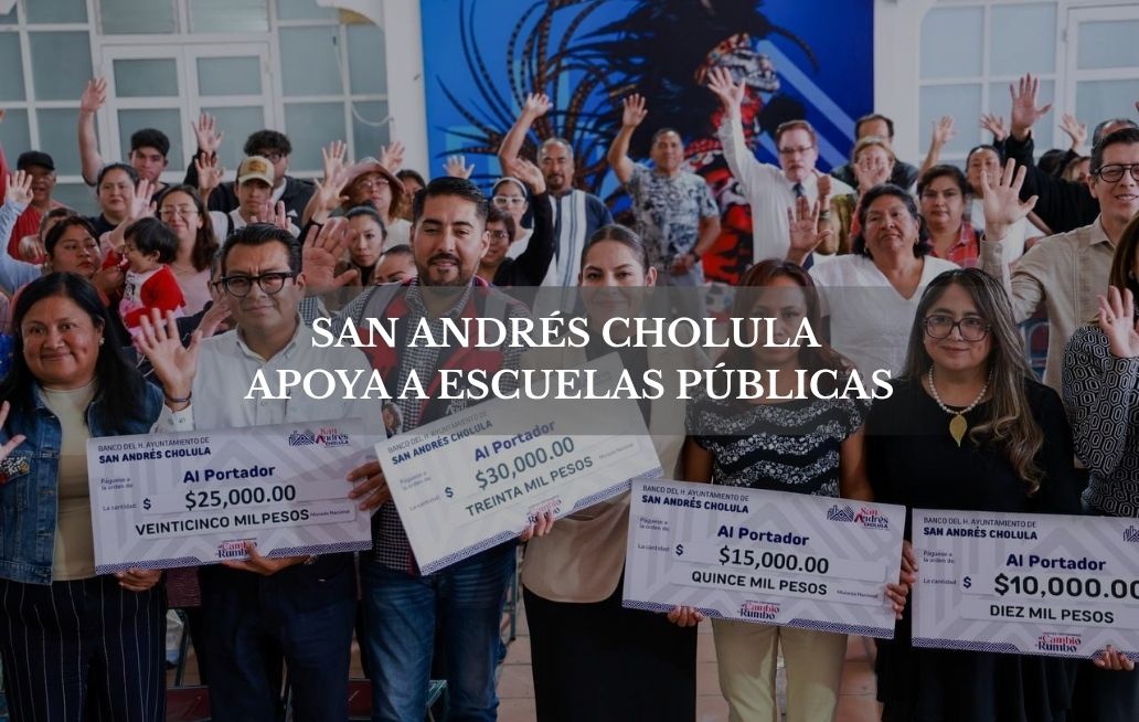 Presidenta municipal de San Andrés Cholula destina recursos al mejoramiento de planteles educativos San Andres Cholula