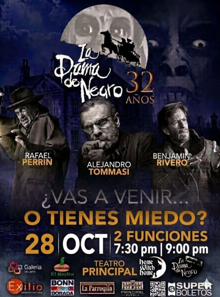 la dama de negro en puebla