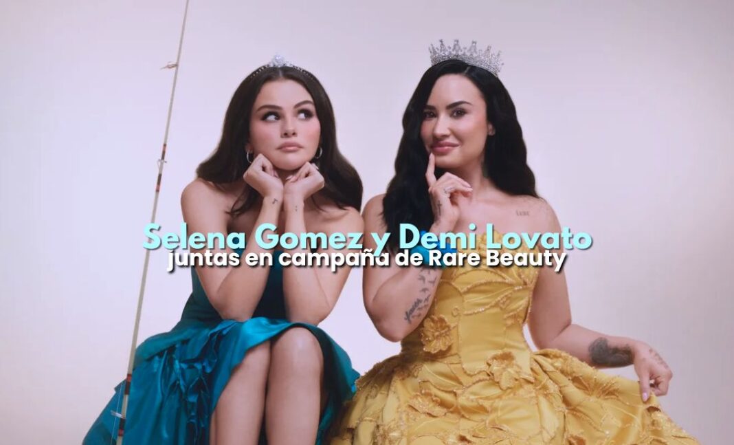 Selena Gomez y Demi Lovato juntas en campaña de Rare Beauty Selena Gomez y Demi Lovato juntas en campaña de Rare Beauty